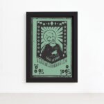 Quadro São Pedro Junino Moldura Preta 22x32cm