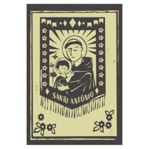 Placa Decorativa MDF Santo Antônio Junino