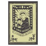 Placa Decorativa MDF Santo Antônio Junino 30x40cm