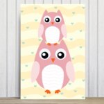 Placa Decorativa Infantil Coruja Baby MDF 20x30cm