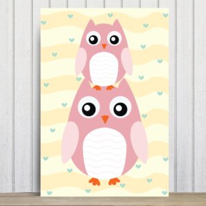 Placa Decorativa Infantil Coruja Baby MDF