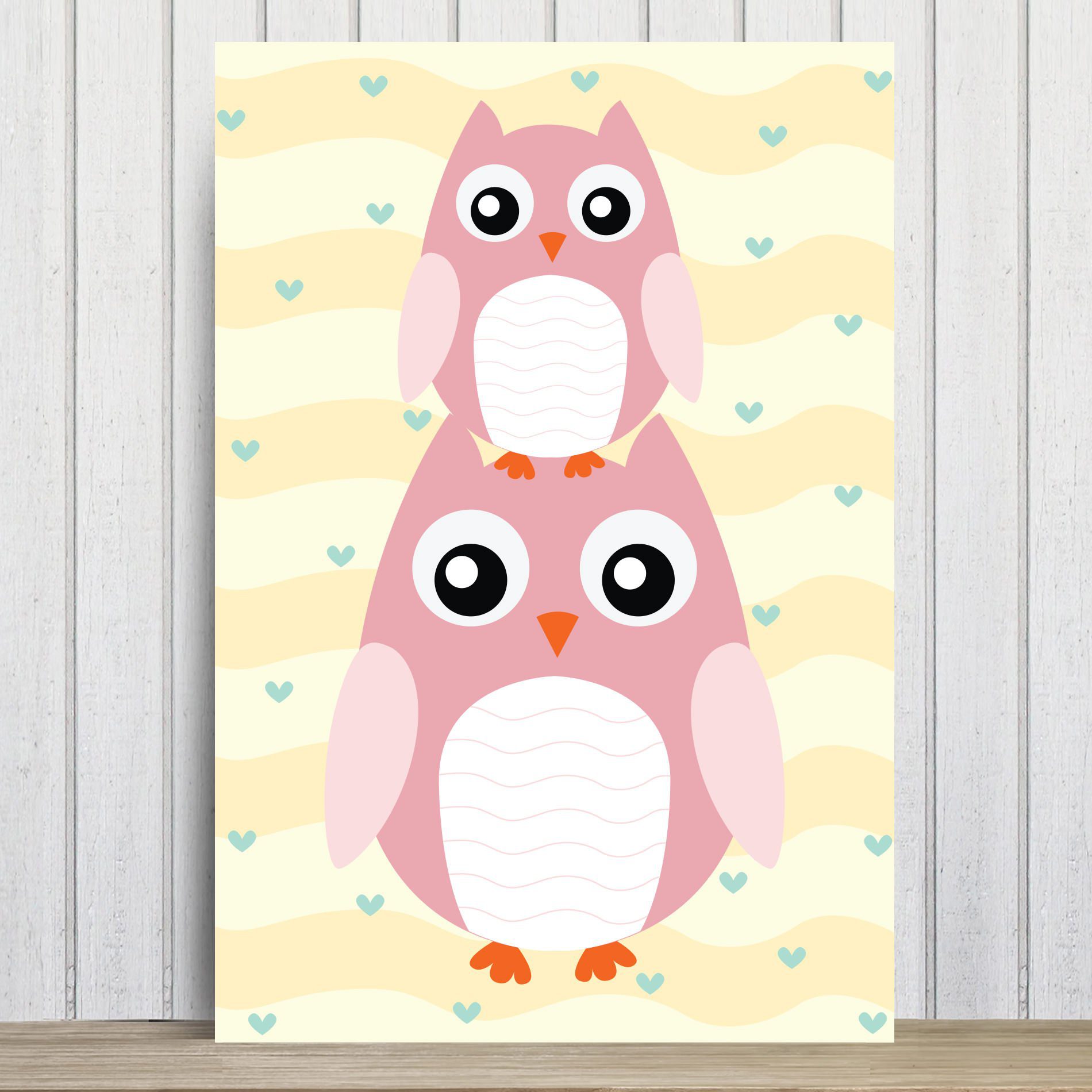 Placa Decorativa Infantil Coruja Baby MDF