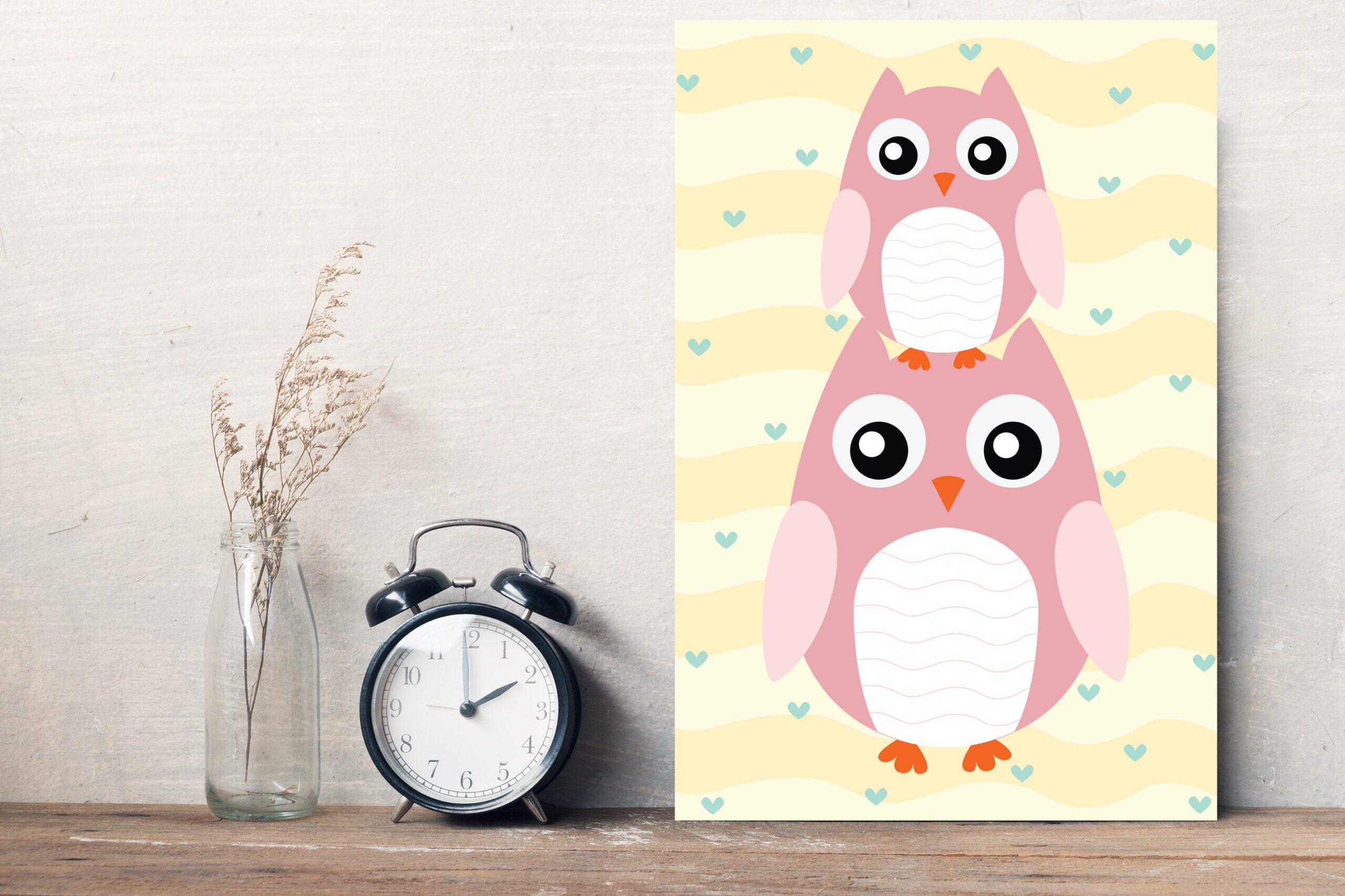 Placa Decorativa Infantil Coruja Baby MDF