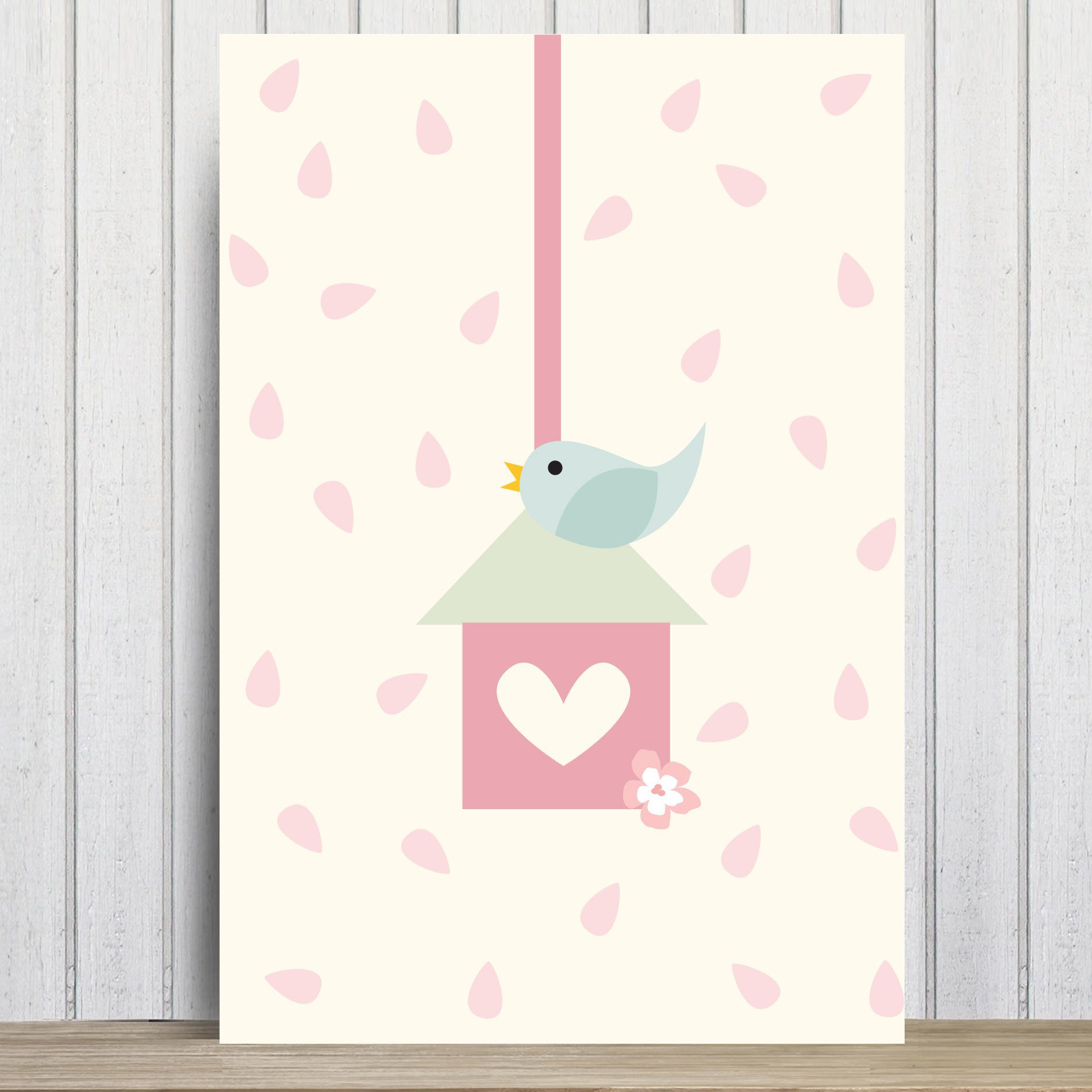 Placa Decorativa Infantil Coruja Baby Passarinho