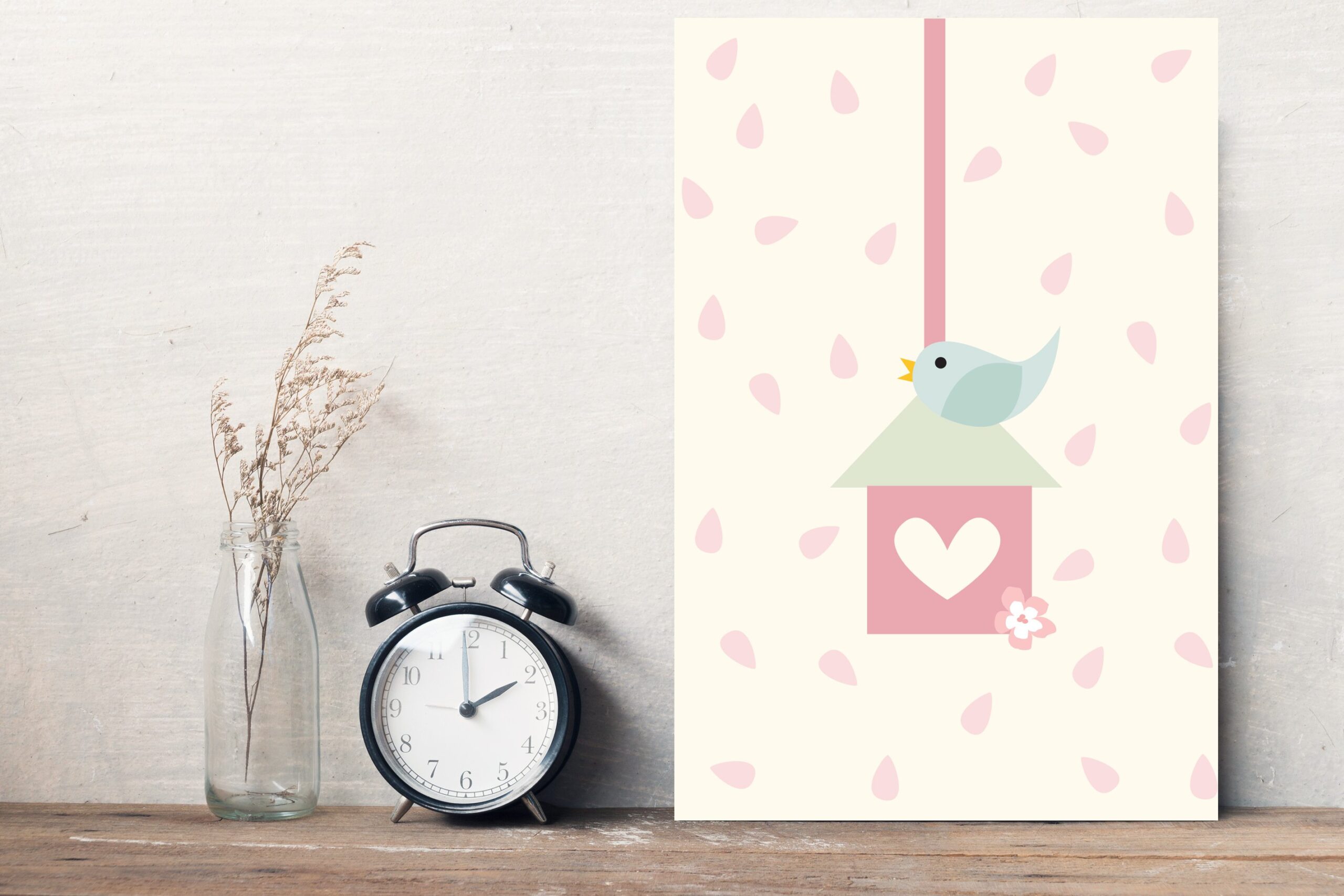 Placa Decorativa Infantil Coruja Baby Passarinho