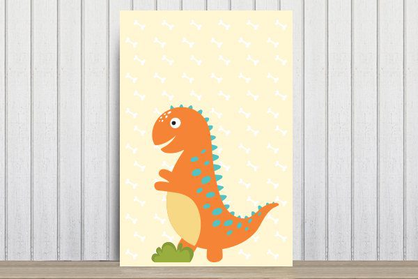 Faixa Decorativa Adesiva Infantil Dinossauro Baby 2 10mx10cm