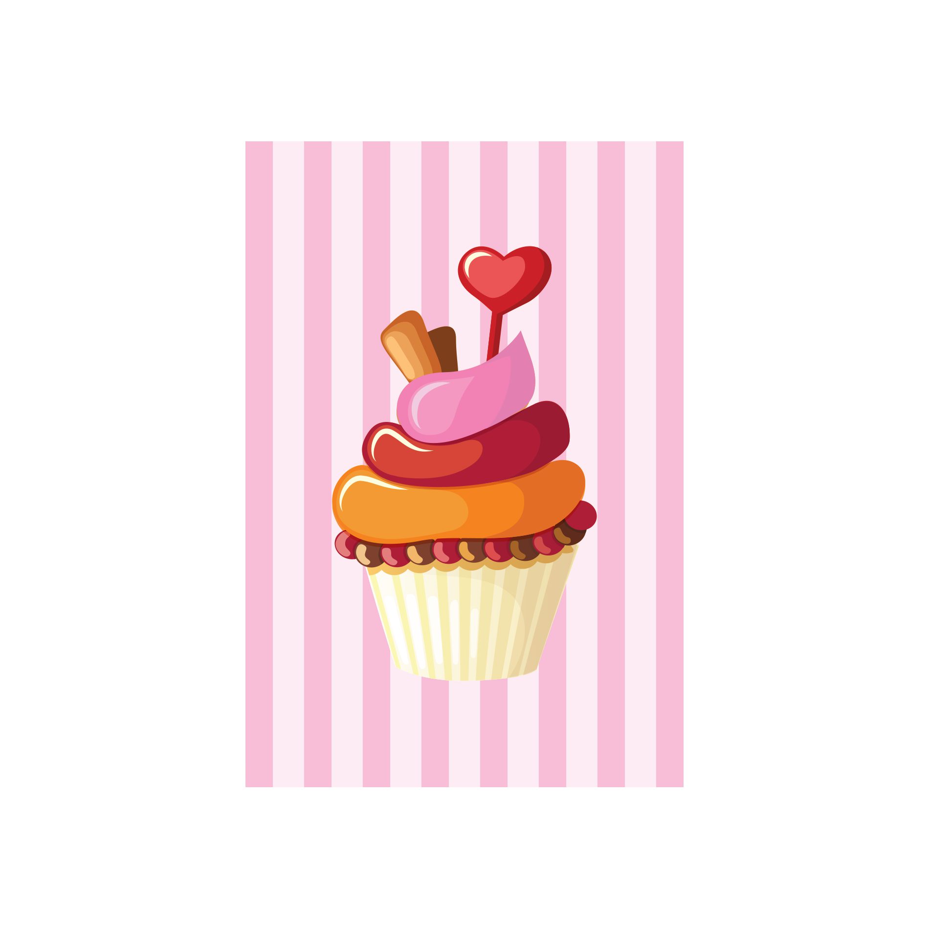 Placa Decorativa Cup Cake