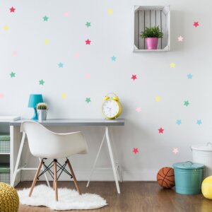 Adesivo de Parede Infantil Estrelas Coloridas II