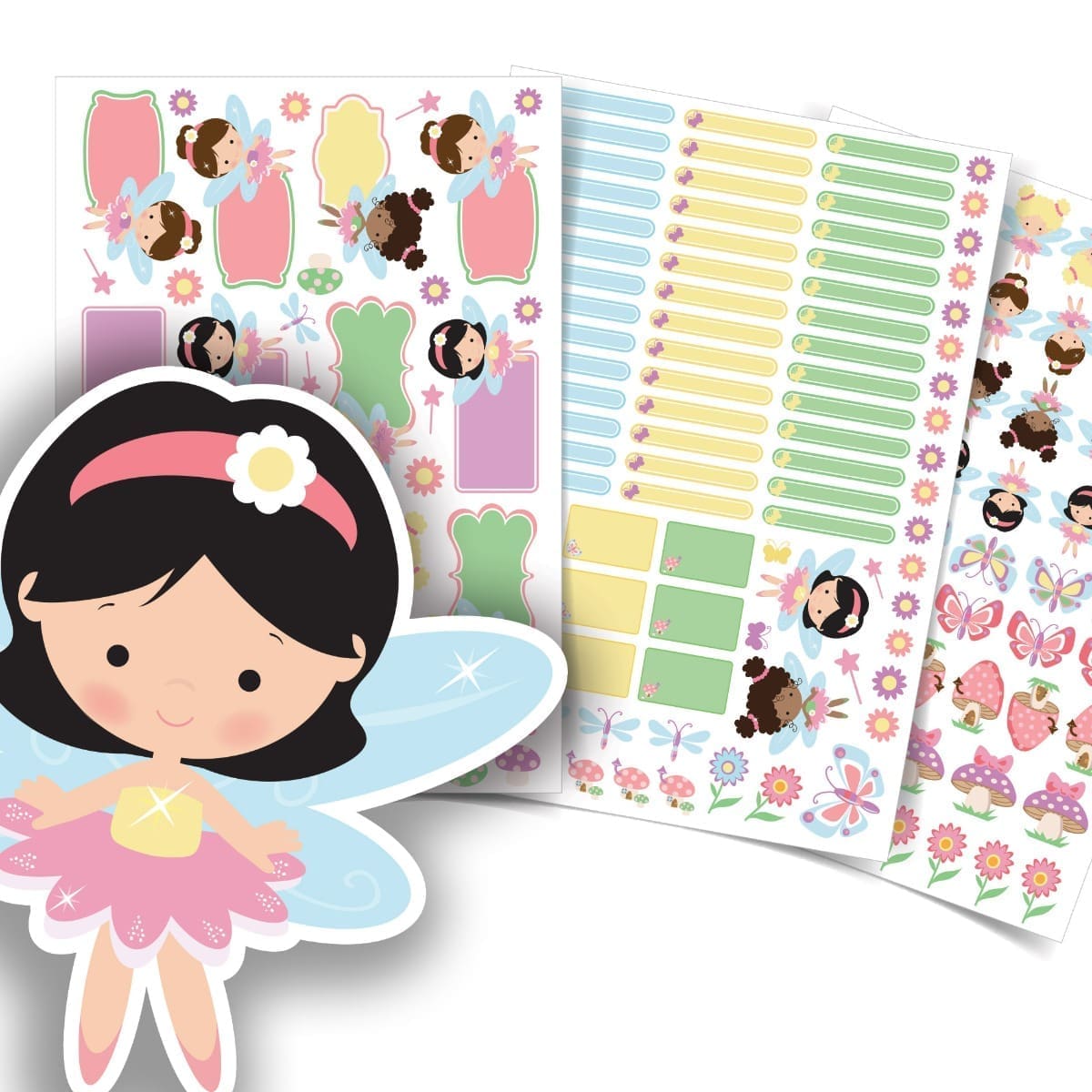 Etiquetas Escolares Personalizadas Fadas 173un