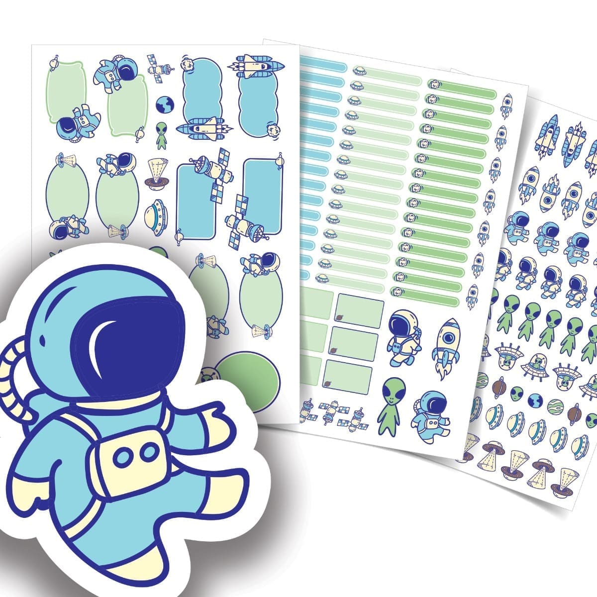 Etiquetas Escolares Personalizadas Astronauta 153un