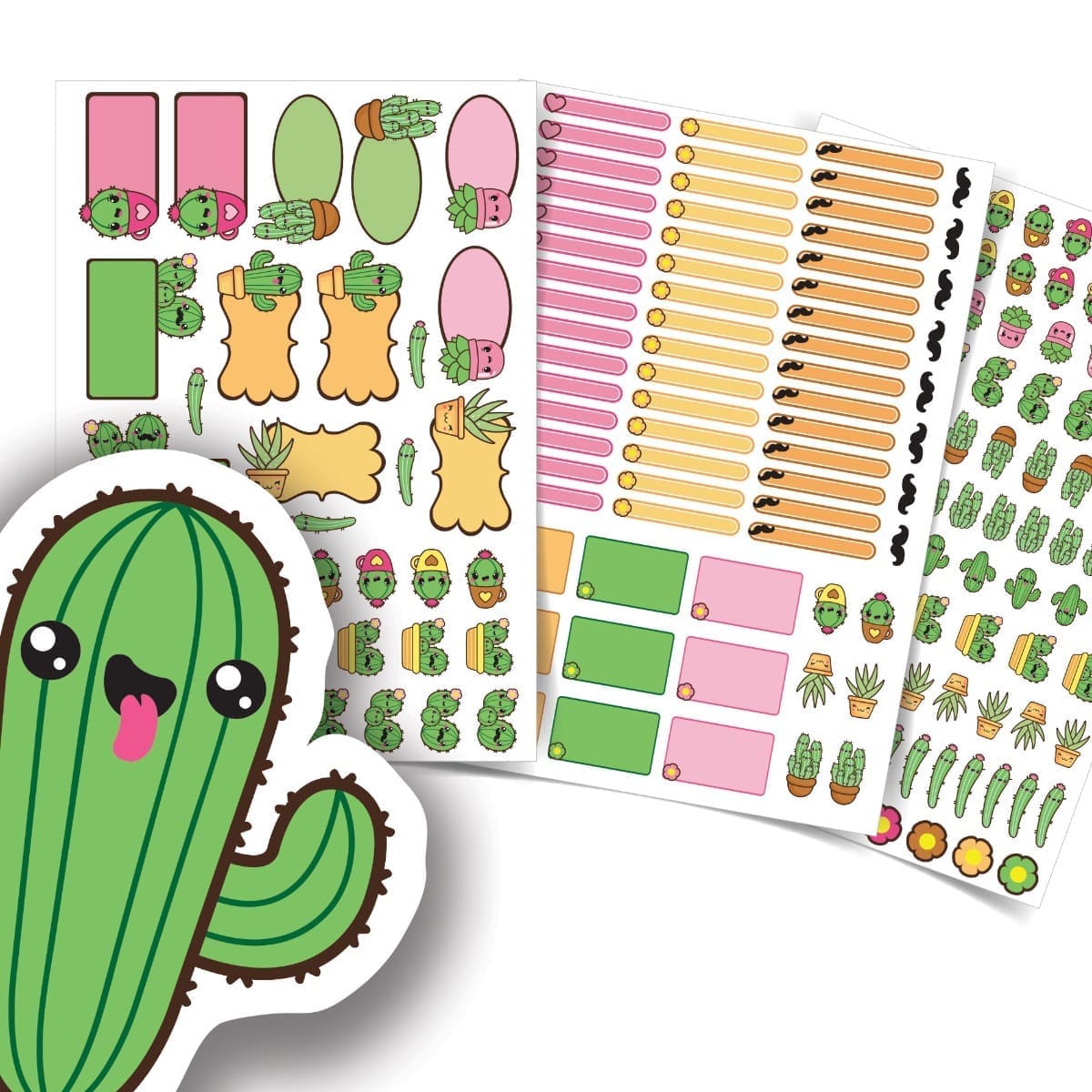 Etiquetas Escolares Personalizadas Cactos 282un