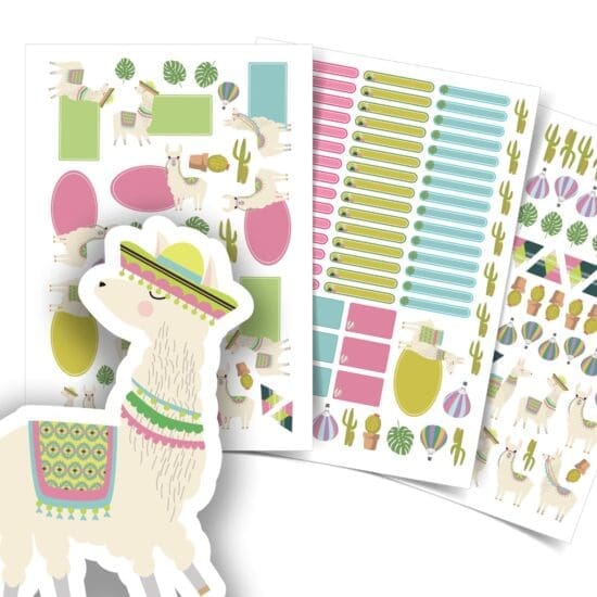 Etiquetas Escolares Lhama Personalizadas 157un Etiquetas Escolares Lhama Personalizadas 157un