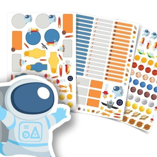 Etiquetas Escolares Personalizadas Espaço Sistema Solar 204un