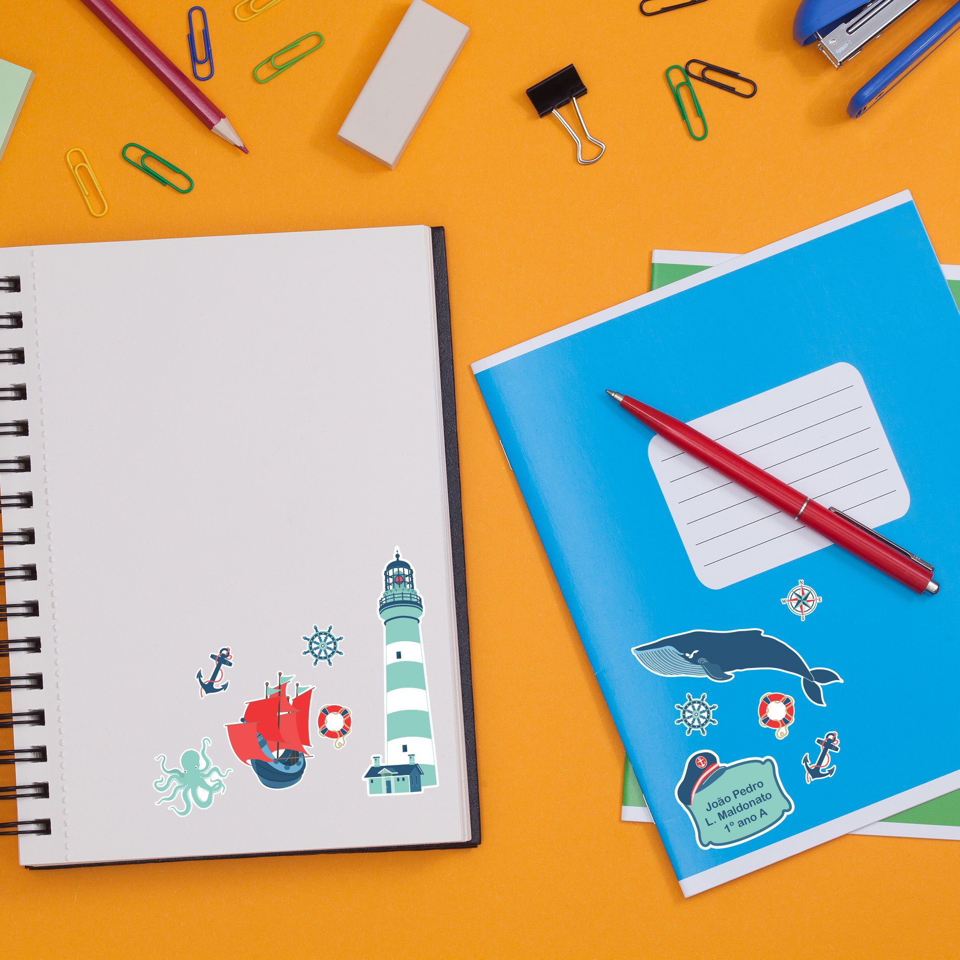 Etiquetas Escolares Personalizadas Náutico
