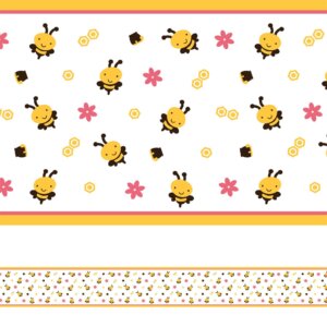 Faixa Decorativa para Quarto de Bebê Abelhas 6mx15cm
