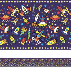 Faixa Adesiva para Quarto de Menino Espaço Sideral 6m x 15cm