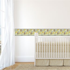 Adesivo de Parede Faixa Decorativa Infantil Safari 10m x 10cm