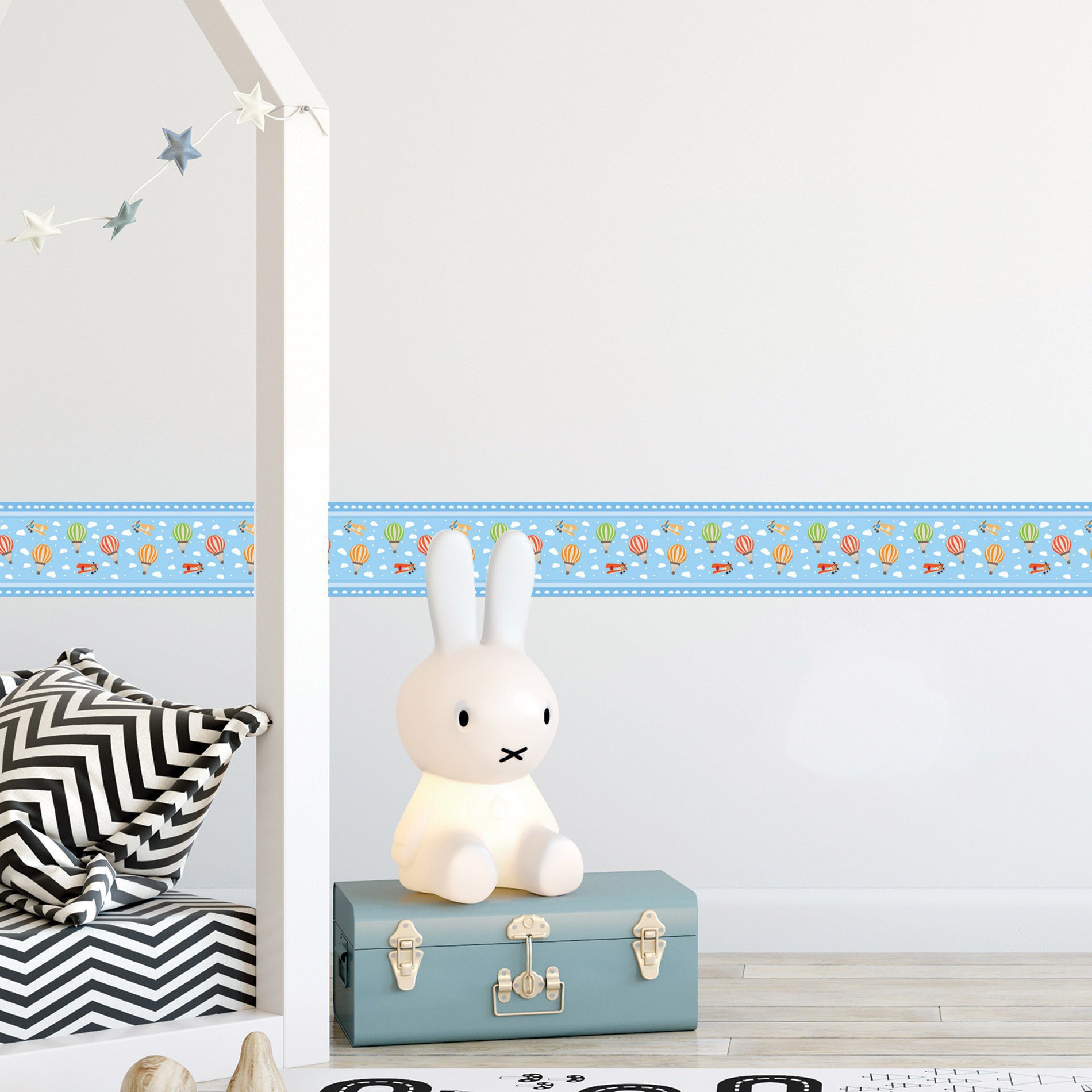 Faixa de Parede para Quarto de Bebê Balões