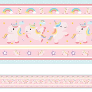 Faixa Decorativa Adesiva Infantil Unicórnio