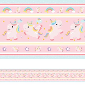 Faixa Decorativa Adesiva Infantil Unicórnio