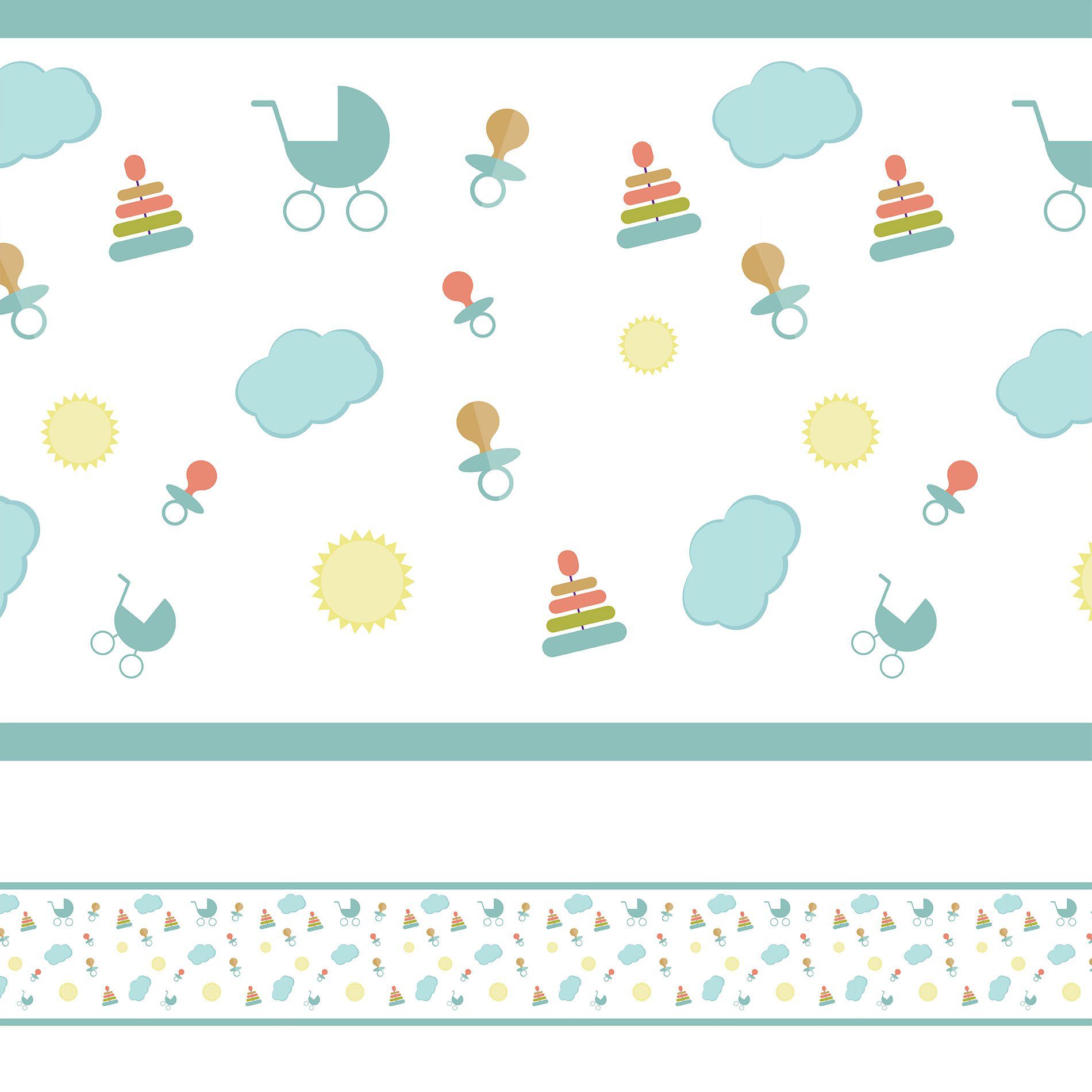 Faixa Adesiva para Quarto de Bebê Baby 6m x 15cm