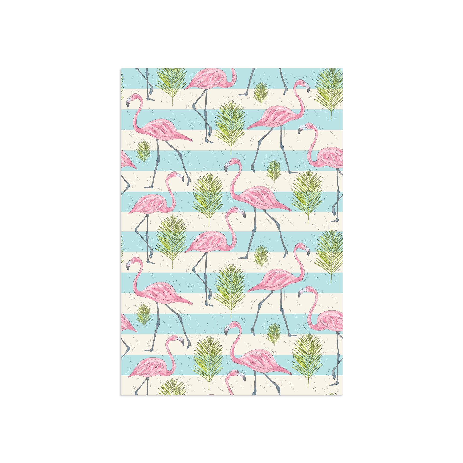 Placa Decorativa MDF Flamingos 30x40cm
