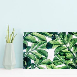 Placa Decorativa MDF Folhagem Folha 3 30x40cm