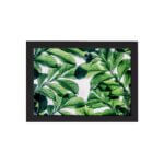 Quadro Decorativo Folhagem Folha 3 Moldura Preta 22x32cm