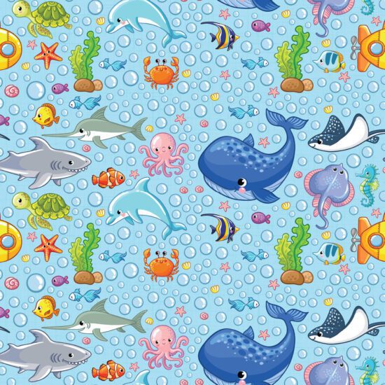 Papel de Parede Azul Claro