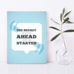 Placa Decorativa MDF Frase The Secret