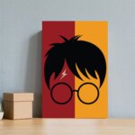Placa Decorativa MDF Infantil Bruxinho Harry Óculos 20x30cm