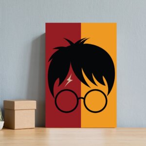 Placa Decorativa MDF Infantil Bruxinho Harry Óculos 30x40cm