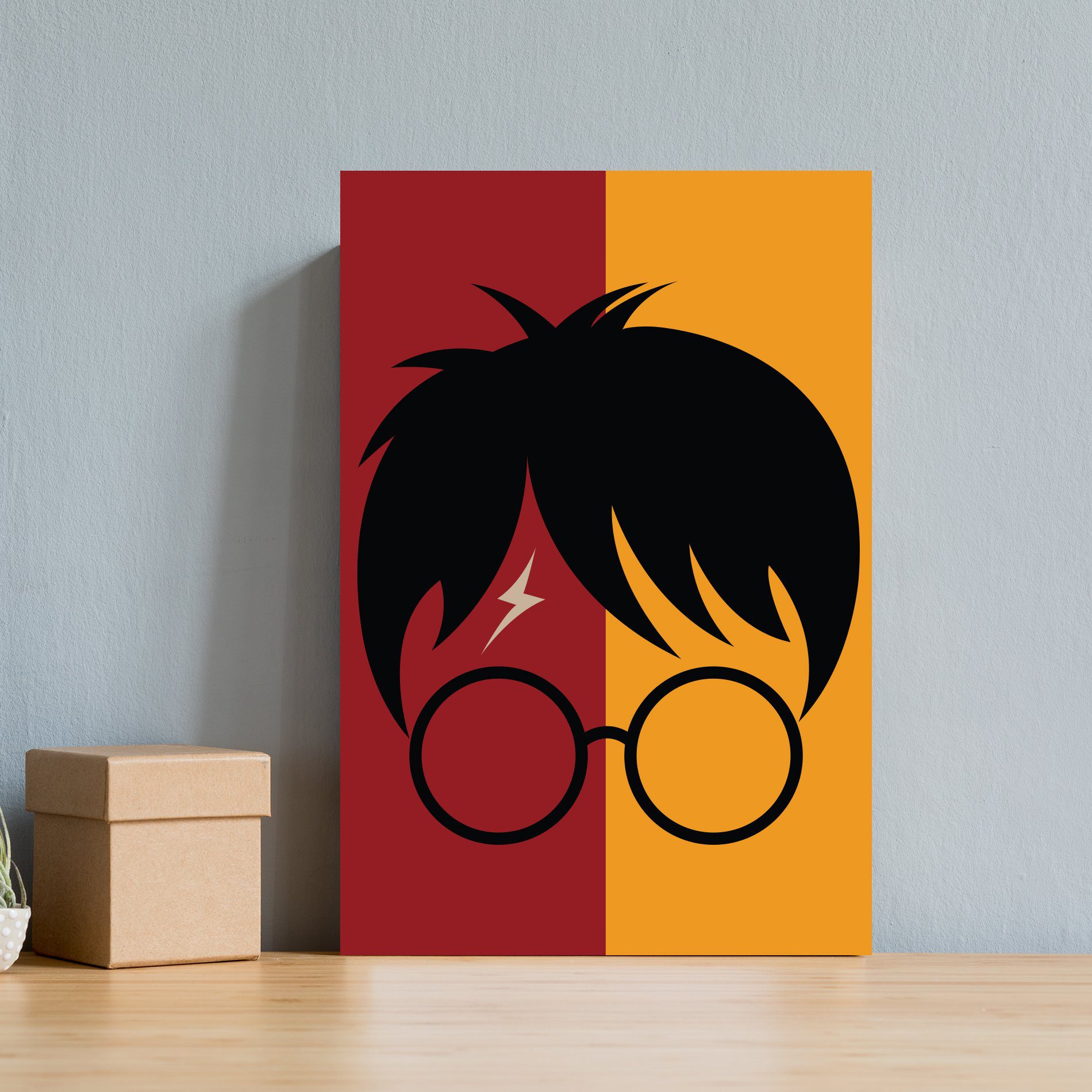 Placa Decorativa MDF Infantil Bruxinho Harry Óculos 30x40cm