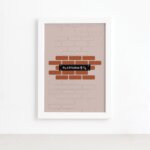 Quadro Harry Frase Infantil Plataform Moldura Branca 22x32cm