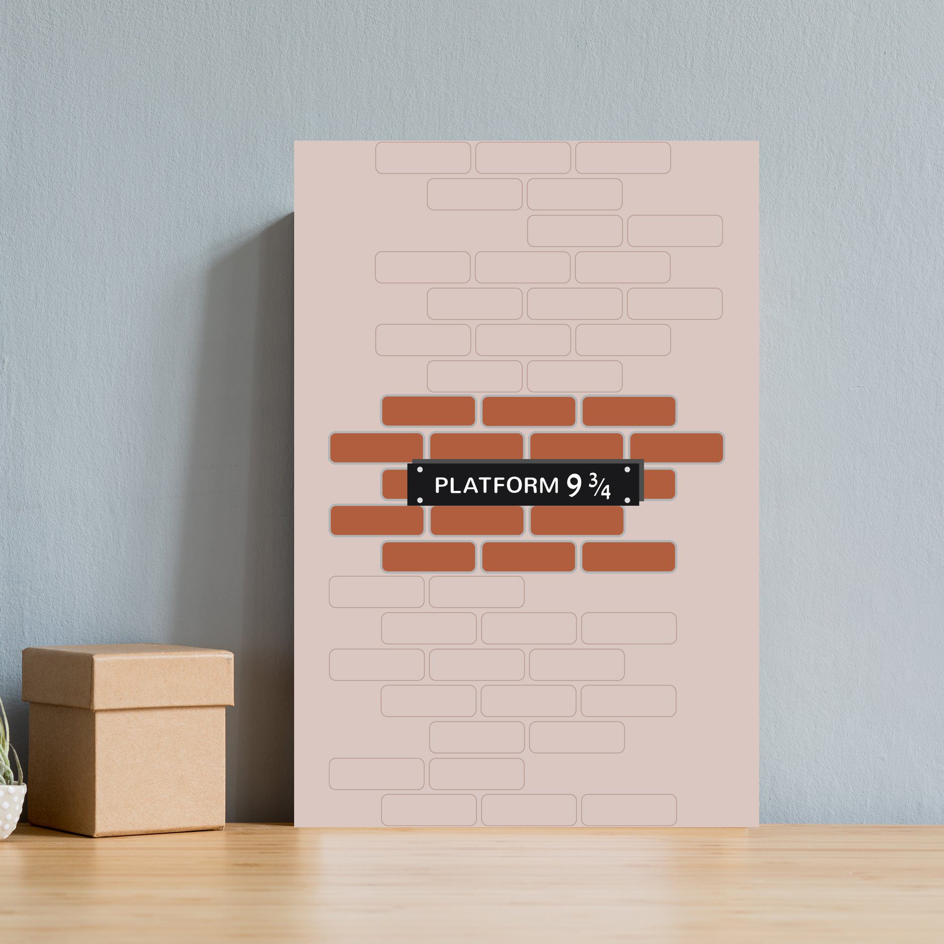 Placa Decorativa MDF Infantil Harry Frase Plataform 20x30cm