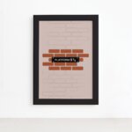 Quadro Harry Frase Infantil Plataform Moldura Preta 22x32cm