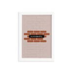 Quadro Harry Frase Infantil Plataform Moldura Branca 33x43cm