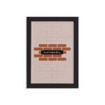 Quadro Harry Frase Infantil Plataform Moldura Preta 33x43cm