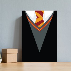 Placa Decorativa MDF Infantil Bruxinho Harry Gravata 30x40cm