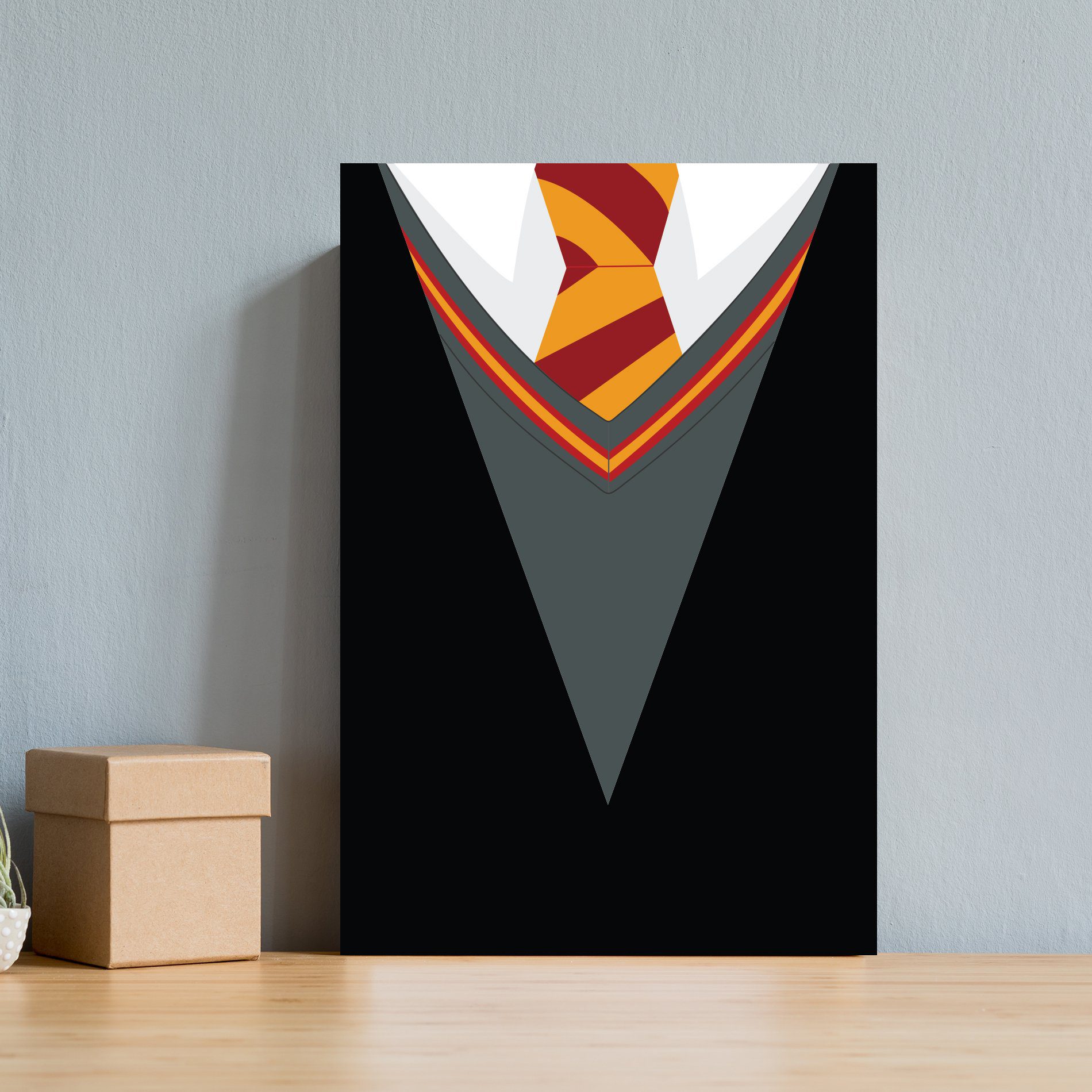 Placa Decorativa MDF Infantil Bruxinho Harry Gravata 30x40cm