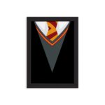 Quadro Harry Bruxinho Gravata Moldura Preta 33x43cm