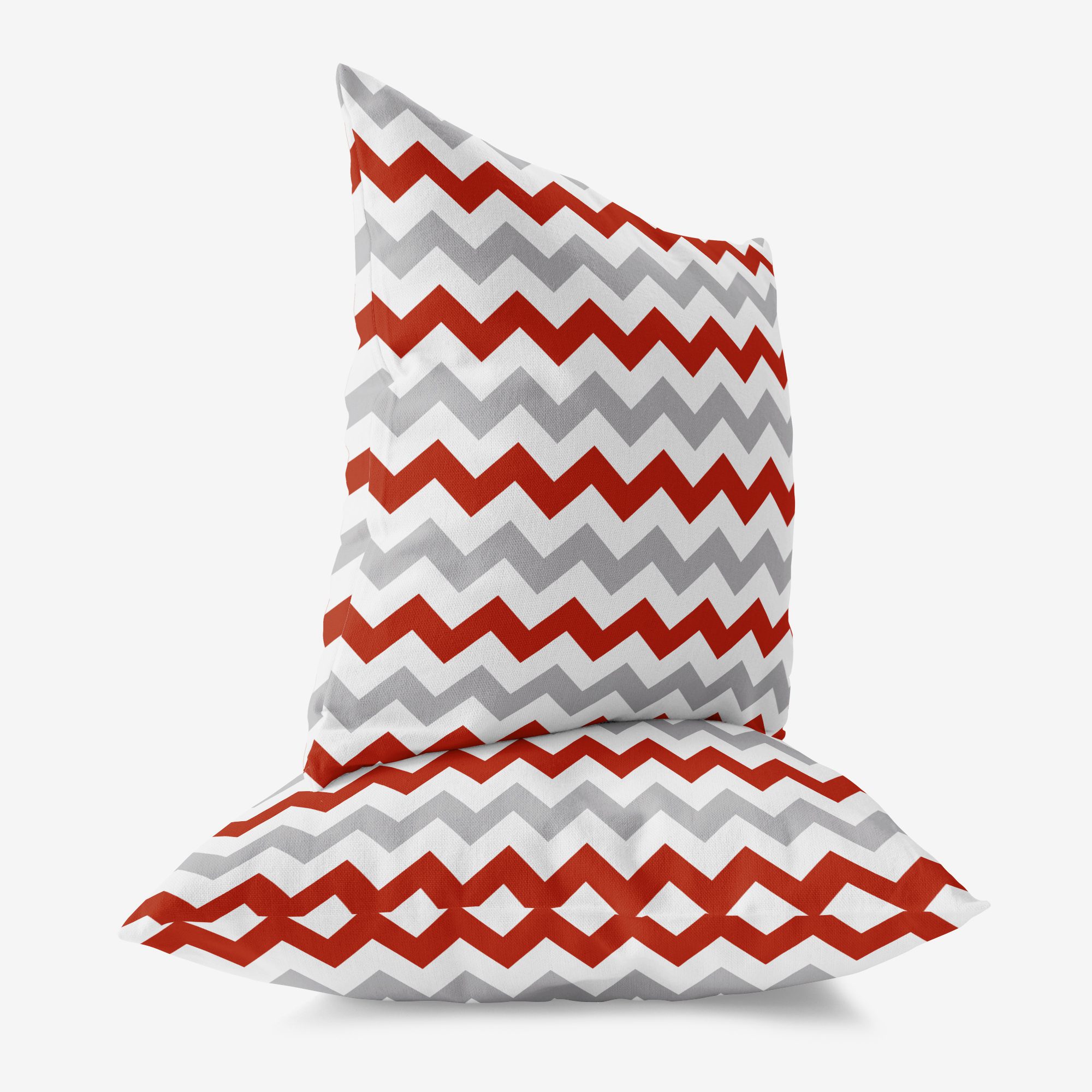 Kit de Almofadas Chevron Amarela e Cinza