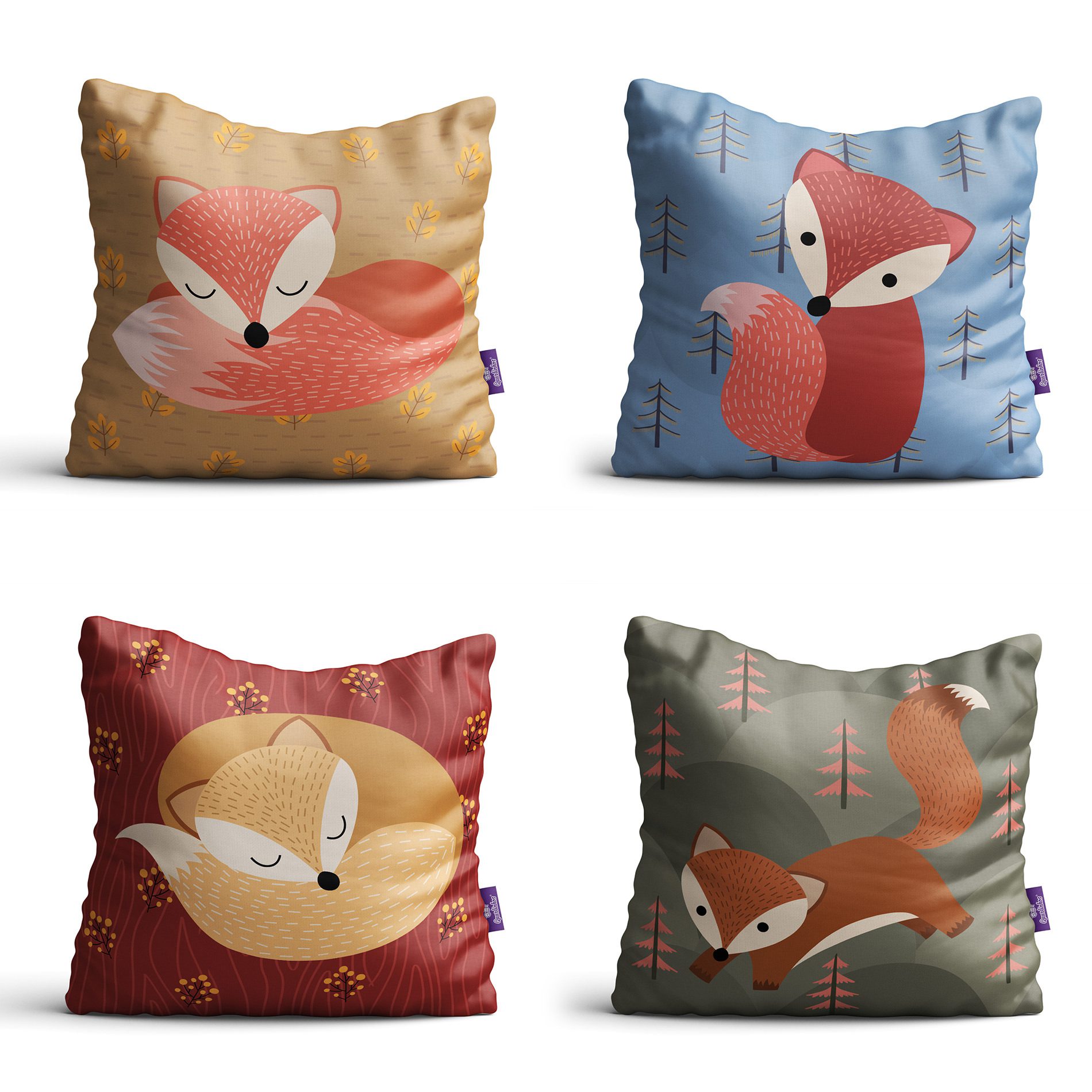 Kit de Almofadas Raposinha para Quarto Infantil