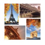 Placas Decorativas Paris Fotos para Sala MDF 20x30 Kit 4un