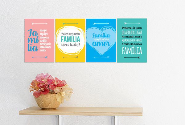 Placa Decorativa MDF Frases de Família