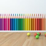 Adesivo de Parede Infantil Lápis de Cor