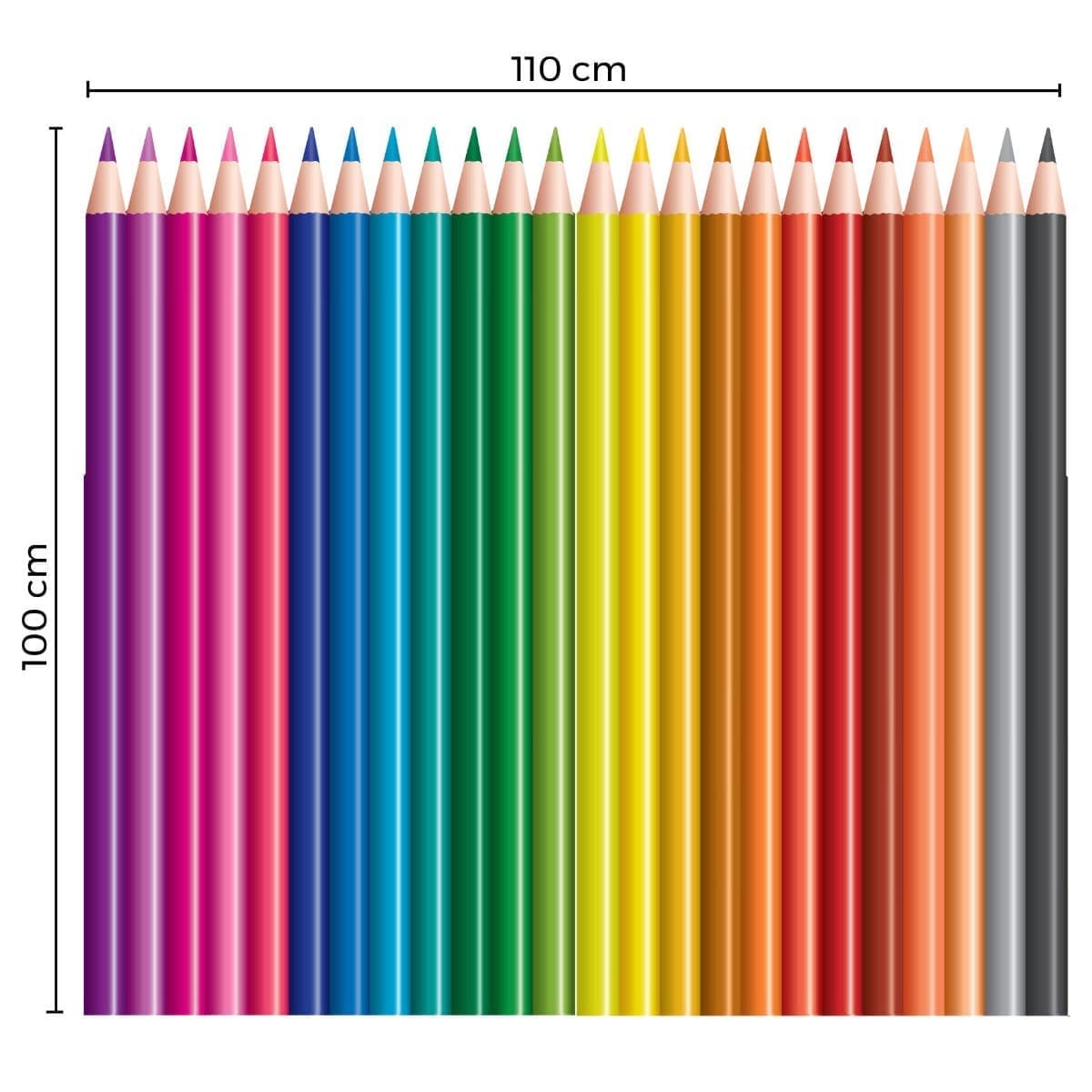 Adesivo de Parede Infantil Lápis de Cor