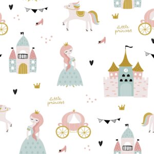 Papel de Parede Princesa para Quarto de Menina