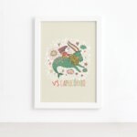 Quadro Signo Capricórnio Moldura Branca 22x32cm