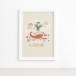 Quadro Signo Escorpião Moldura Branca 22x32cm
